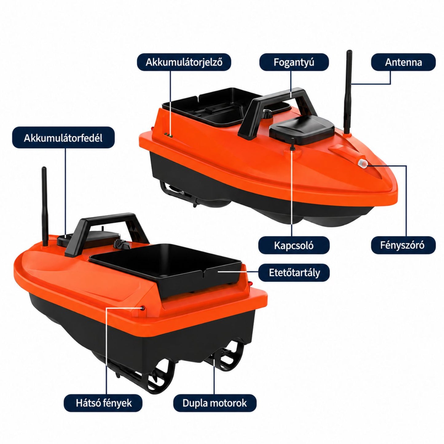 Hooky V805 Bait Boat (5200 mAh)